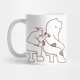 Cat love tattoo. Mug